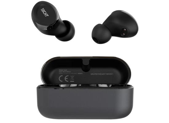 HiFuture YACHT True Bluetooth wireless 5.2 Earbuds with APTX Adaptive Qualcomm Chipset, Up to 20-Hours Battery Life, Wind Noise Cancellation 8.0, IPX5 - Black